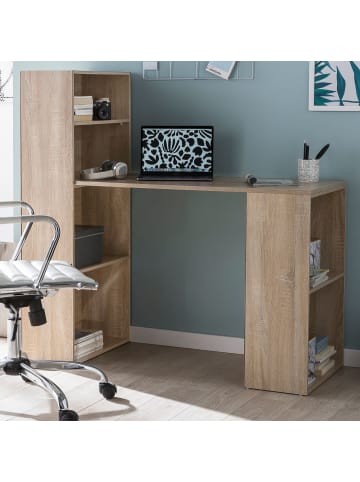 KADIMA DESIGN Computertisch Modern | Mit Regal, XXL 120cm, Anpassbar in Beige