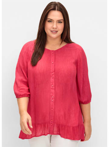 sheego Kurzarmbluse in sorbet pink