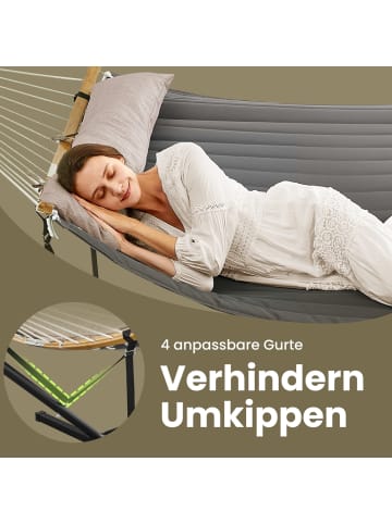 SONGMICS Hängematte Socozzy in Grau - (B)400 x (H)90 x (T)100 cm