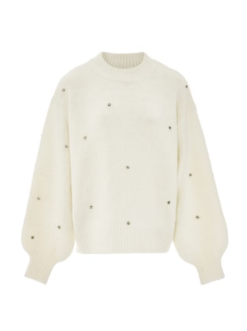 caissa Damen Strickpullover in Wollweiss