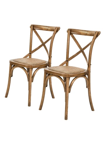Butlers Stuhl CROSS COUNTRY 2er-Set in Braun