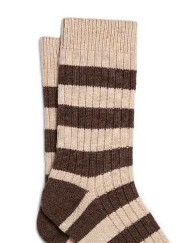 Marc O'Polo Ripp-Socken in Light Brown