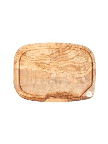 Berard Schneidbrett NERRO mit Saftrille, Olivenholz