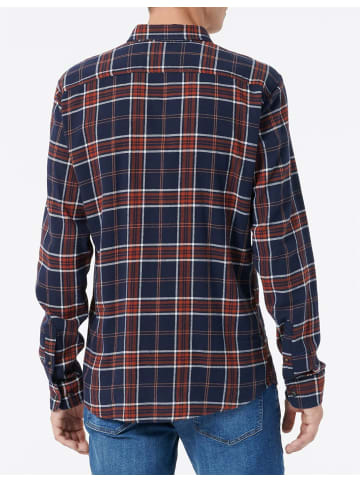 Bestelle Langarm FreizeitHemd für Herren in dunkel-blau