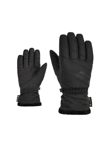 Ziener Finger Skihandschuhe in schwarz