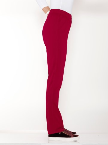 Sieh an! Gerade Jeans in bordeaux