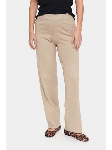 SAINT TROPEZ Casual Hose MilaSZ Gerade Passform in Plaza Taupe Melange
