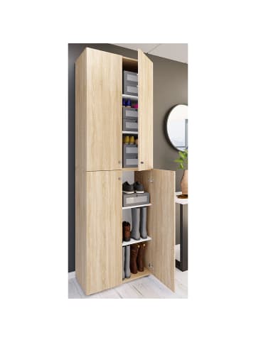 ebuy24 Schuhschrank Lona2XLDT Eiche Eiche 70 x 39 cm