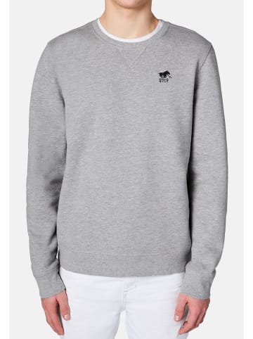 Polo Sylt Sweatshirt Basic in Grau / schwarz