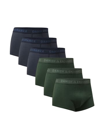 DANISH ENDURANCE Boxershorts Short Trunks in Blue/Green