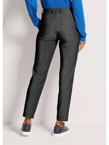 MADELEINE Stretchhose mit Tunnelzug in schwarz