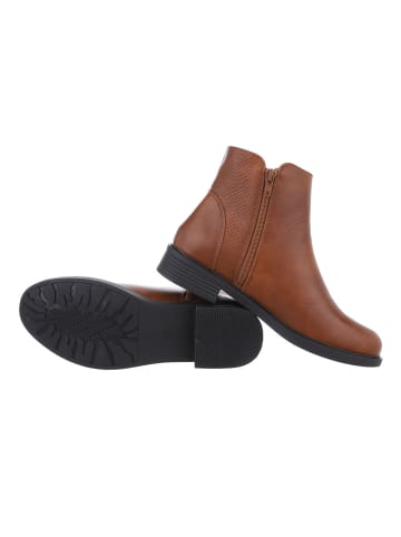 Ital-Design Stiefelette in Camel