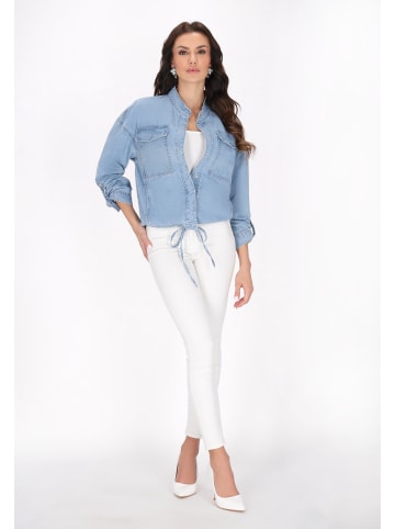 faina Women Jacket in light blue