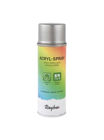 Rayher Acryl Spray in brillant silber