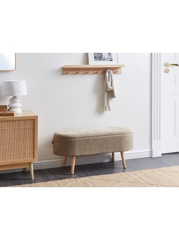 Beliani Bettbank OKLAHOMA in Braun - (W) 37 x (H) 44 x (L) 100 cm