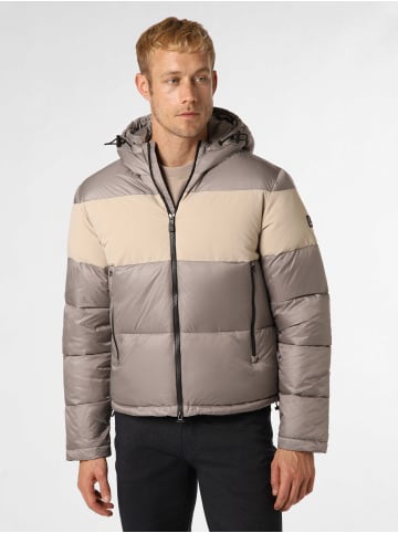 EA7 Steppjacke in hellgrau beige