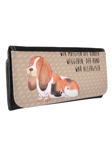 Mr. & Mrs. Panda Portemonnaie Damen Hund Basset Hound mit Spruch in Hundeglück