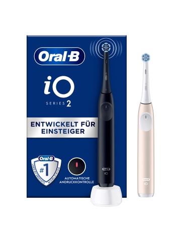 Oral-B Elektrische Zahnbürste "iO Series 2 + 2. Handstück" in Schwarz/Pink