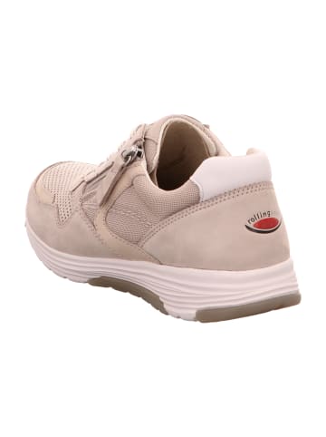 rollingsoft Komfort Schnürschuhe in Beige