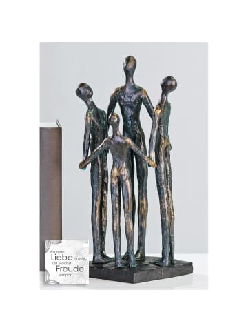 GILDE Skulptur Group bronzefarben - (H) 30 cm