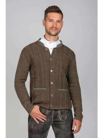 Edelnice Trachten Strickjacke Jakob Tabak in braun