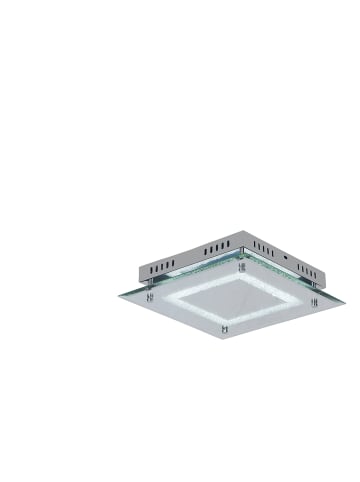 näve LED Deckenleuchte "AARAU" in chrome - (L)28 cm x (B)28 cm x (H)6 cm
