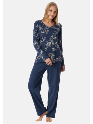Schiesser Schlafanzug Comfort Essentials in Admiral