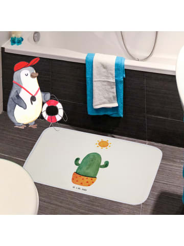 Mr. & Mrs. Panda Badteppich Kaktus Sonne ohne Spruch in Weiß