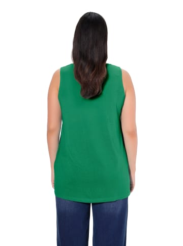 Ulla Popken Strick-Top in smaragdgrün