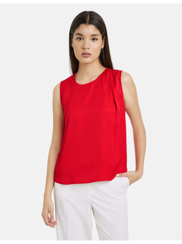 TAIFUN Bluse ohne Arm in Digital Red