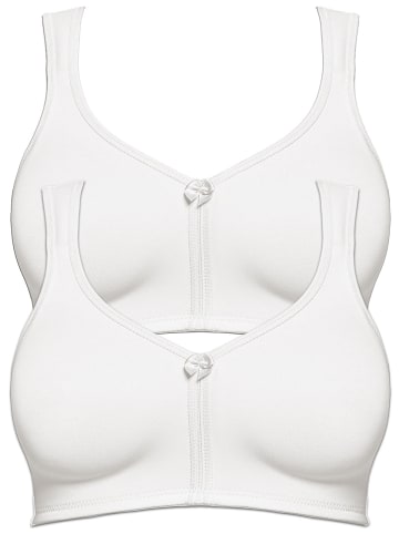 SUSA 2er Pack Prothesen BH Care in Weiss Weiss