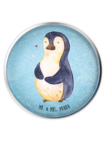Mr. & Mrs. Panda Waschbecken Stöpsel Pinguin Diät ohne Spruch in Eisblau