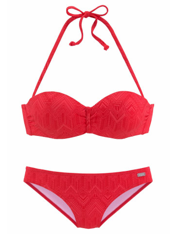 Buffalo Bügel-Bandeau-Bikini in rot