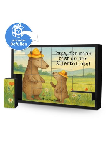 Mr. & Mrs. Panda Befüllbarer Adventskalender Bären mit Hut Desig... in Weiß