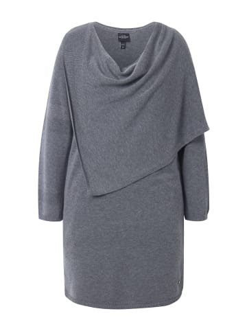 Ulla Popken Midikleid in mittel grau melange