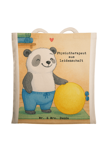 Mr. & Mrs. Panda Shopper Bag Physiotherapeut Leidenschaft Design... in Weiß