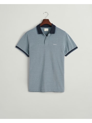 Gant Oxford Piqué Poloshirt in 4 Farben in Blau