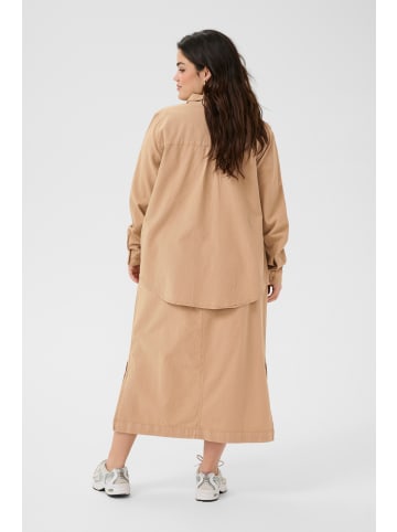KAFFE curve Langarm - Hemd KCnana Regular fit in Classic Sand