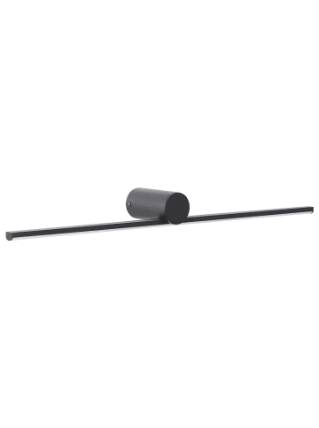 Beliani Spiegel- und Bilderleuchte GABAS in Schwarz/Weiß - (W) 60 x (H) 7 x (L) 10 cm