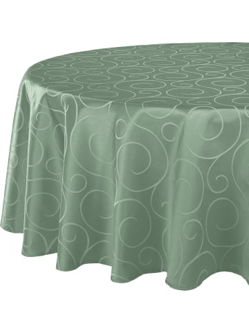 Erwin Müller Jacquard, Baumwollmischung Tischdecke Oberhausen in salbei
