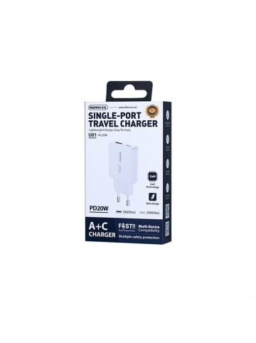 Remax Remax Wall Charger Ultra This GaN 20W RP-U01-AC Weiß