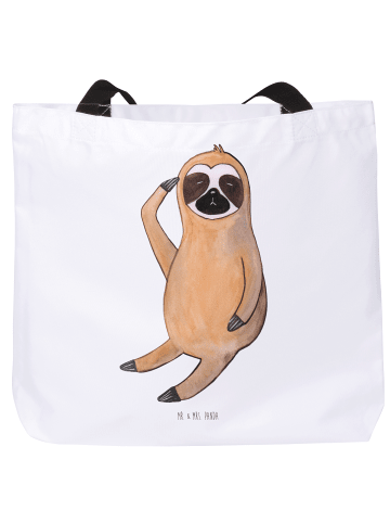 Mr. & Mrs. Panda Schultertasche Faultier Vogel ohne Spruch in Weiß