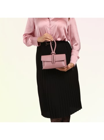 Toscanto Toscanto Abendtasche, Umhängetasche Leder rosa ca. 23cm