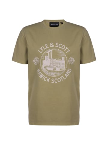 Lyle & Scott T-Shirt Hawick Print in grün