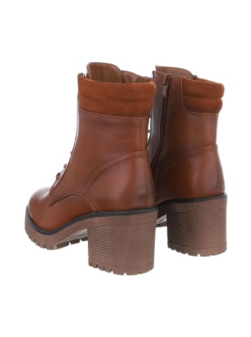 Ital-Design Stiefelette in Camel