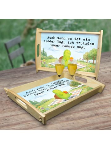 Serviertablett Schildkröte  Pommes Design mit S... in Weiß