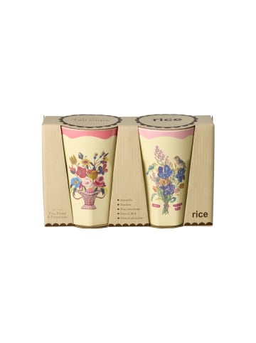 Rice Melamin Hohe Becher Nathalie Lété 2er Pack in pink