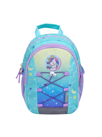 Belmil Kindergartenrucksack Mini Kiddy Cute Unicorn in Blau – (H)23 x (L)20 x (T)9 cm