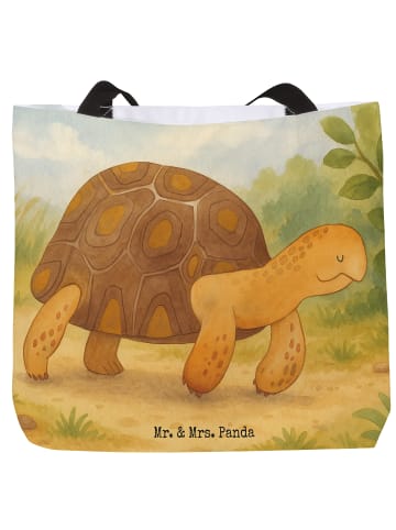 Mr. & Mrs. Panda Shopper Schildkröte MHerzieren Design ohne Spruch in Weiß