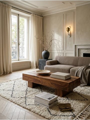 KADIMA DESIGN Couchtisch Massiv-Holz 120cm breit Design Wohnzimmer-Tisch in Massivholz